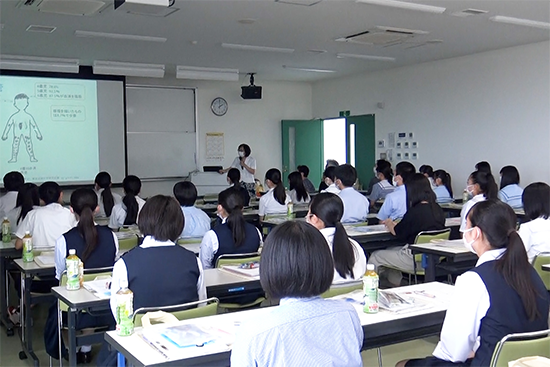 オープンキャンパス：看護学部の様子