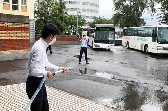 学園防災訓練午前の部