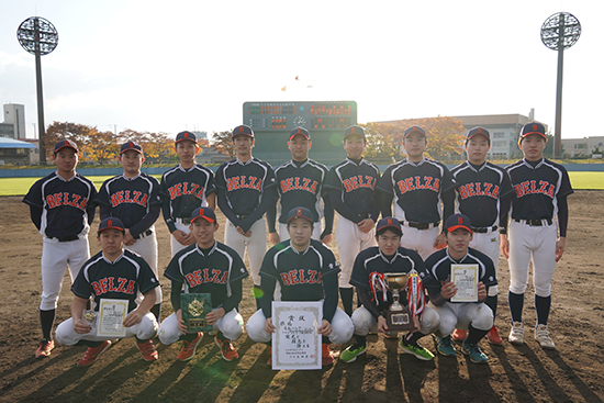 青森市軟式野球連盟会長杯争奪 大学リーグ軟式野球大会2年連続優勝!