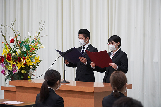 看護学部7期生による飛翔式を行いました