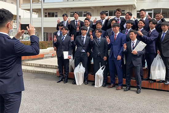入学式会場での一コマ