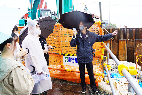 「下北豪雨災害」から１年経った被災地を学生が視察しました