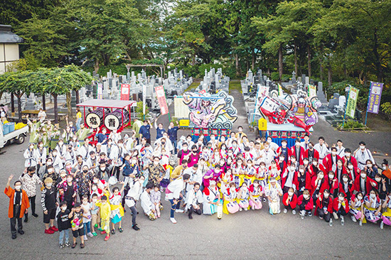 横内ねぶた秋の陣集合写真