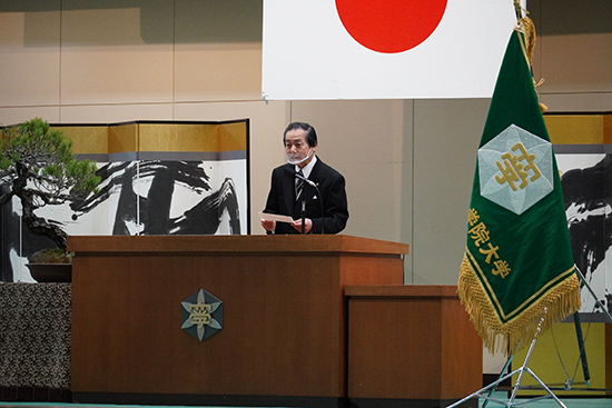 石田憲久理事長の祝辞