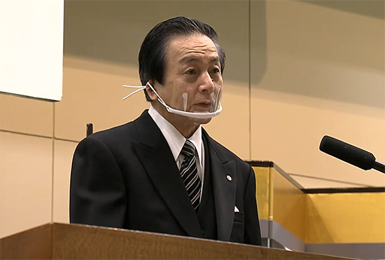 石田憲久理事長からの祝辞