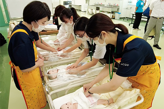 オープンキャンパス：看護学部の様子