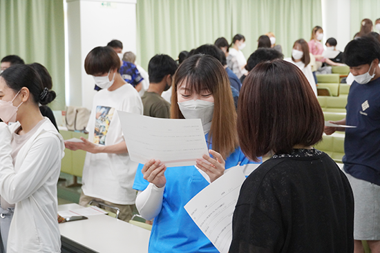 講義に積極的に参加している姿が印象的でした