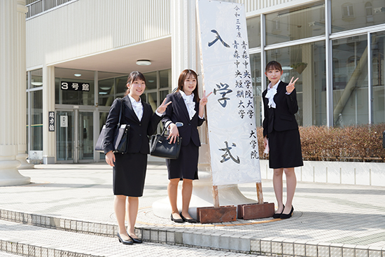 入学式会場での一コマ