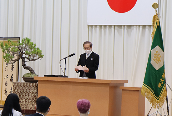 2022年度秋季 学位記授与式の様子