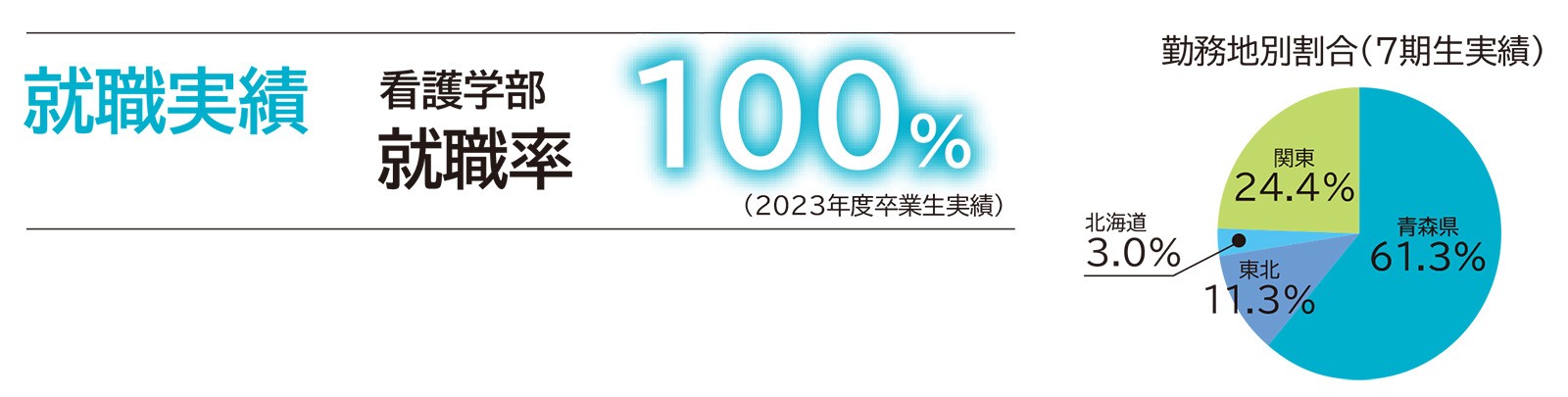 看護学部の就職率