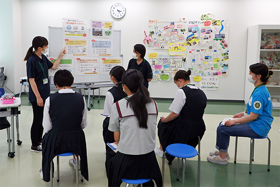 オープンキャンパス：看護学部の様子