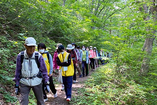 「浅虫温泉海山クア（健康）の道」ドイツ式健康ウォーキングは、例年5月から10月まで（8月を除く）の毎月1回開催されています