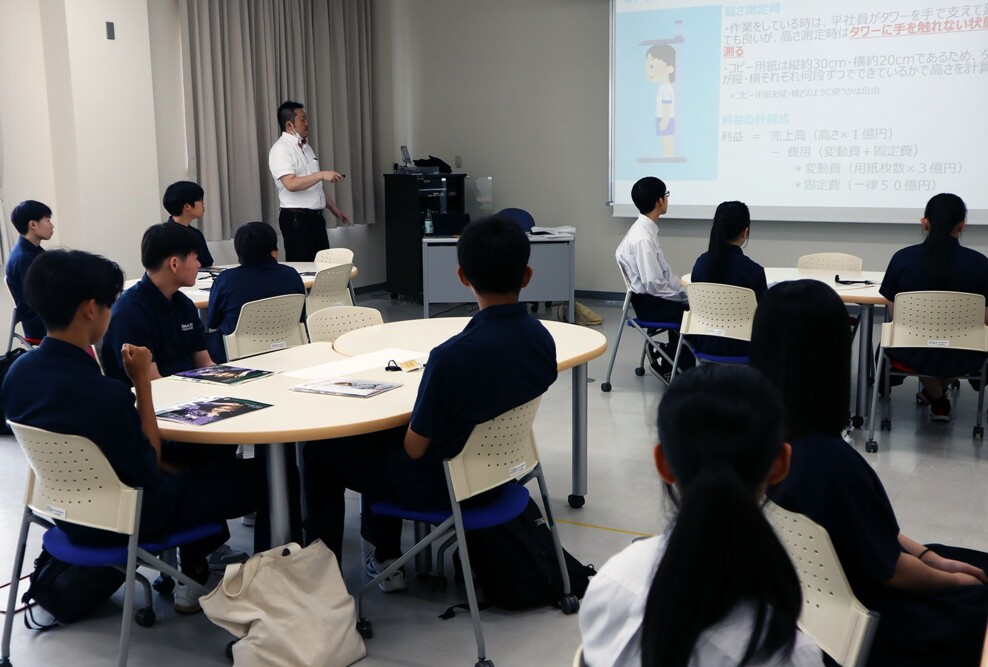 大湊高校1年生が大学見学で高大連携講義を受講しました