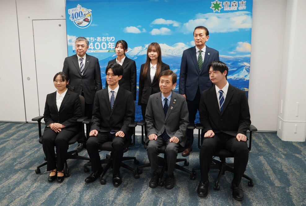 2025年度 青森市はたちのつどい（成人式）実行委員を務める学生が市長表敬訪問しました