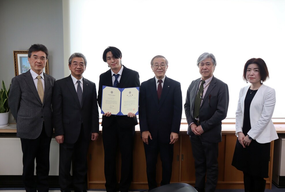 釜山外国語大学校（韓国）からの交換留学生の修了式を行いました