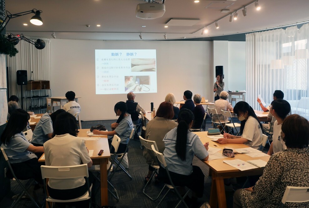 看護学部まちなかキャンパス公開講座2025 第3回を開催しました（7/12）