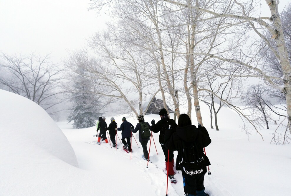 クアウォーキングを支えようサークルがスノーシューウォーキング講習会に参加しました（3/8）